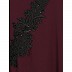Party wear kaftan with patch work- Wine and Black